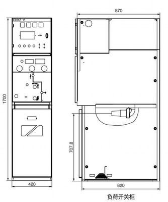 630A-1250A /12kv Indoor Solid Fully Insulated Enclosedring Net Switchgear