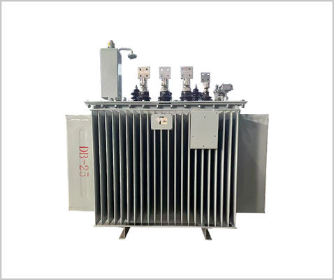 Transformateur d'alimentation par enroulement en cuivre à trois phases immergé dans l'huile de 11 kV/0,415 kV